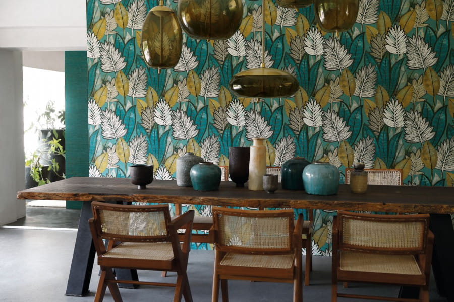 tapeta roślinna palmy